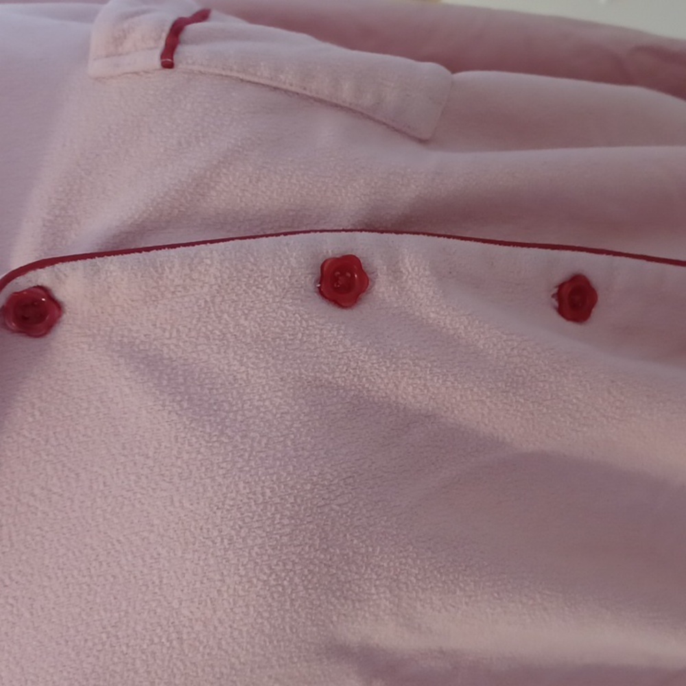 4/$40 Pink Fleece Floral Pajama Set - Size Large - Picture 7 of 9